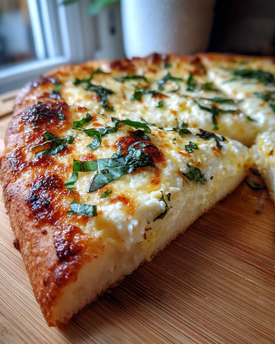 3 Cheese Lemon Basil Pizza - detail 1