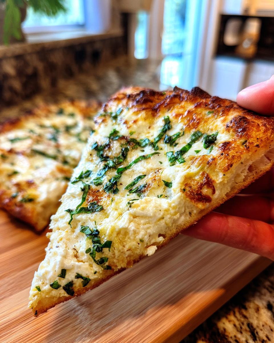 3 Cheese Lemon Basil Pizza - detail 3