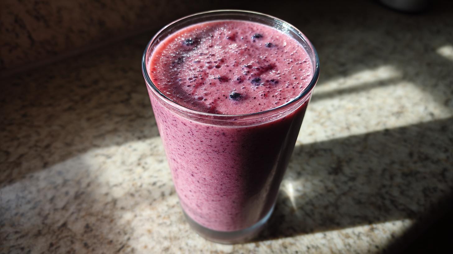 Awesome 2-Minute Berry-Green Tea Smoothie