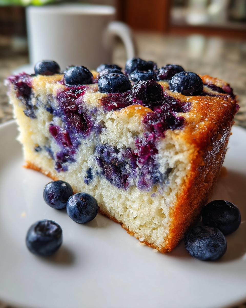 Blueberry-Ricotta Breakfast Cake - detail 1