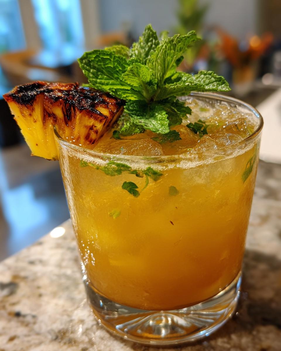 Charred Pineapple Cocktail - detail 4
