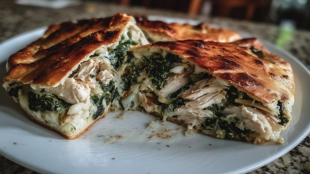 Chicken Spinach Calzone