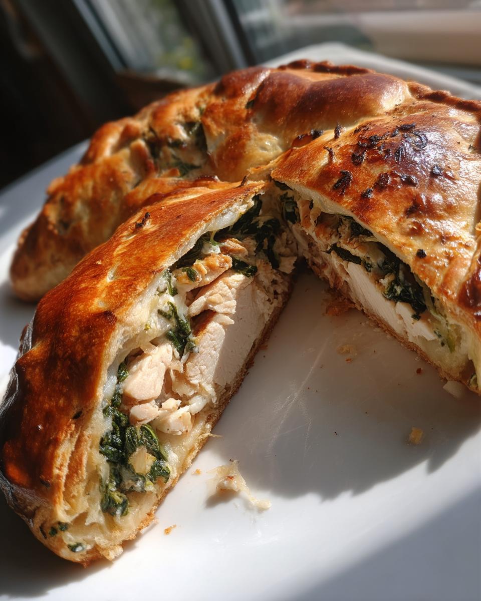 Chicken Spinach Calzone - detail 2