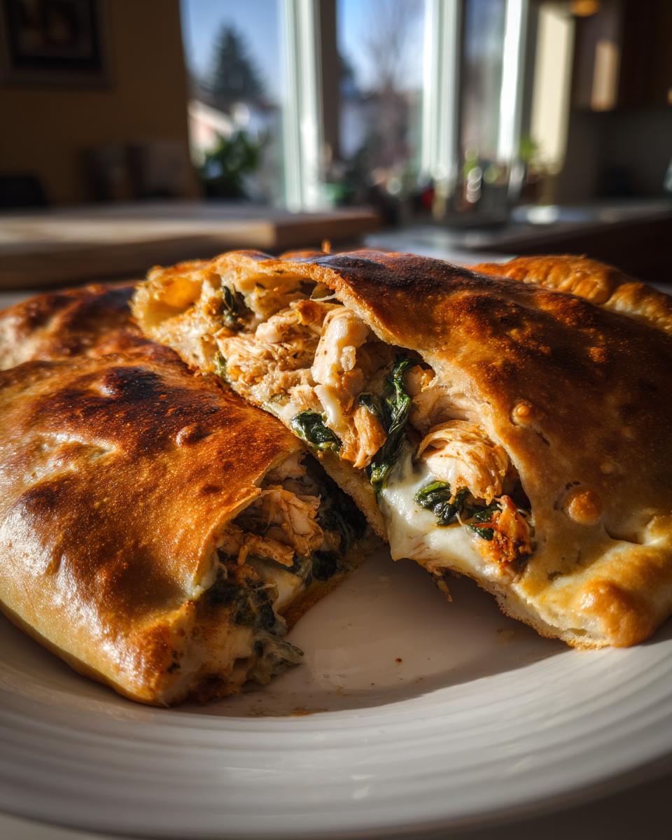 Chicken Spinach Calzone - detail 3