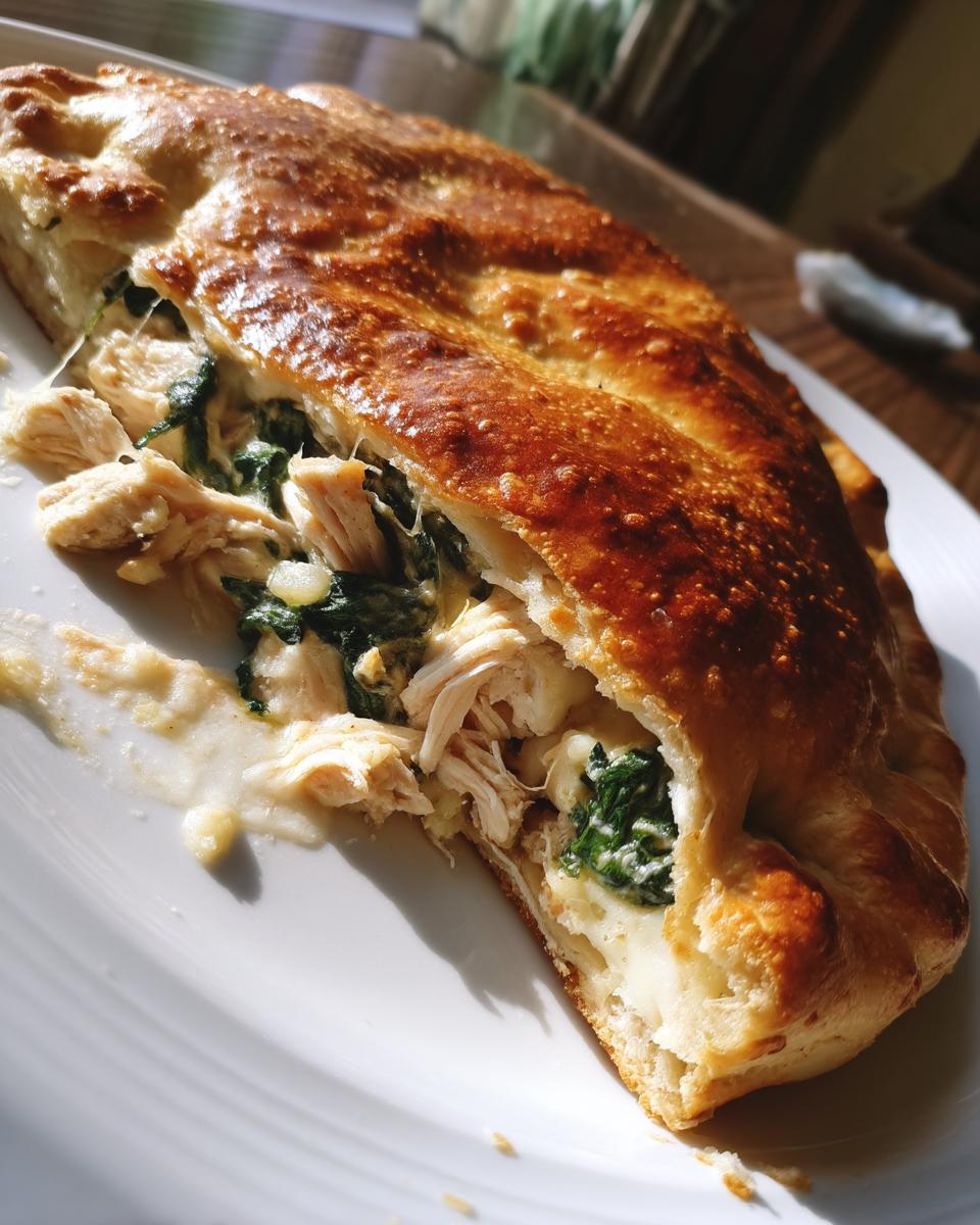 Chicken Spinach Calzone - detail 4