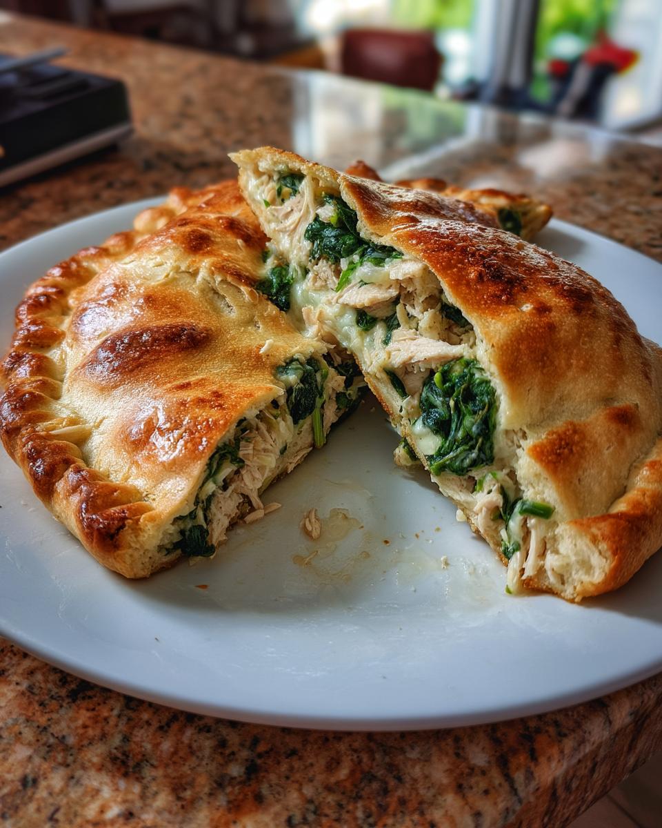 Chicken Spinach Calzone - detail 5