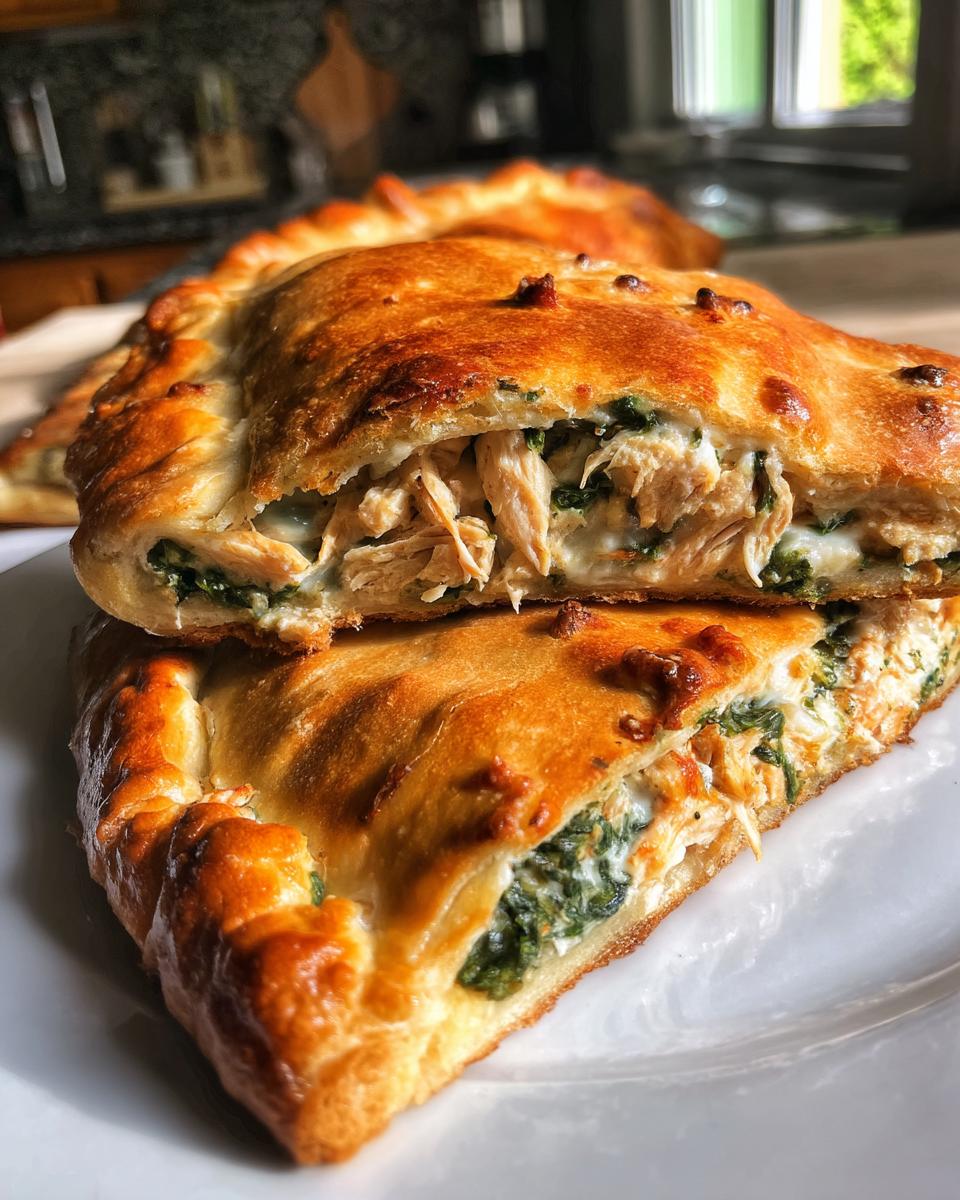 Chicken Spinach Calzone - detail 5
