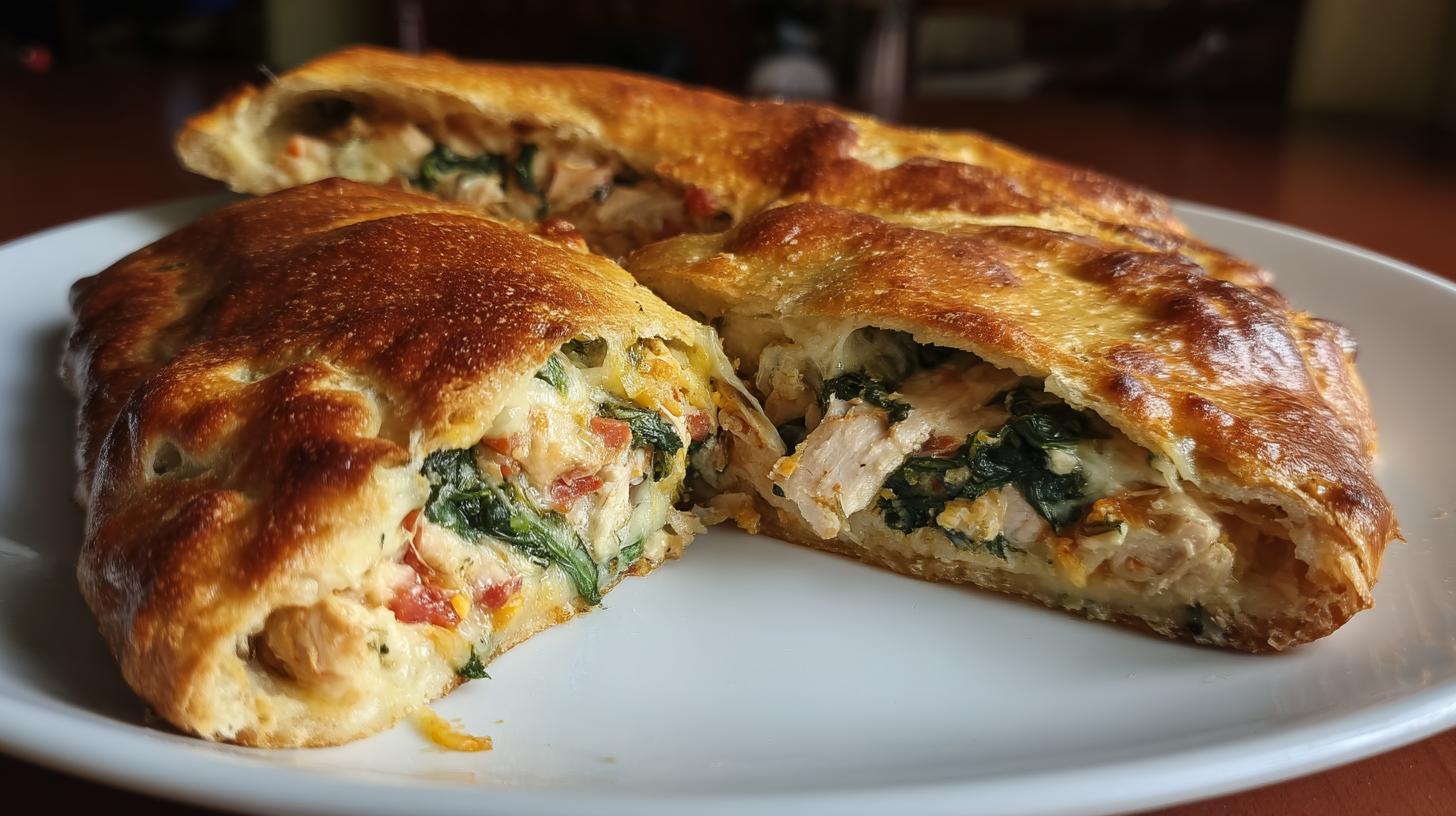 Chicken Spinach Calzone - detail 6