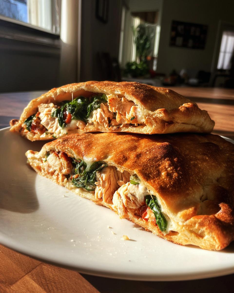 Chicken Spinach Calzone - detail 7