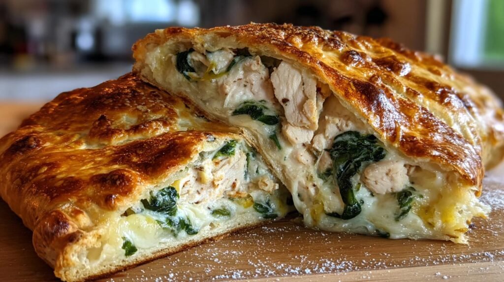 Chicken Spinach Calzone