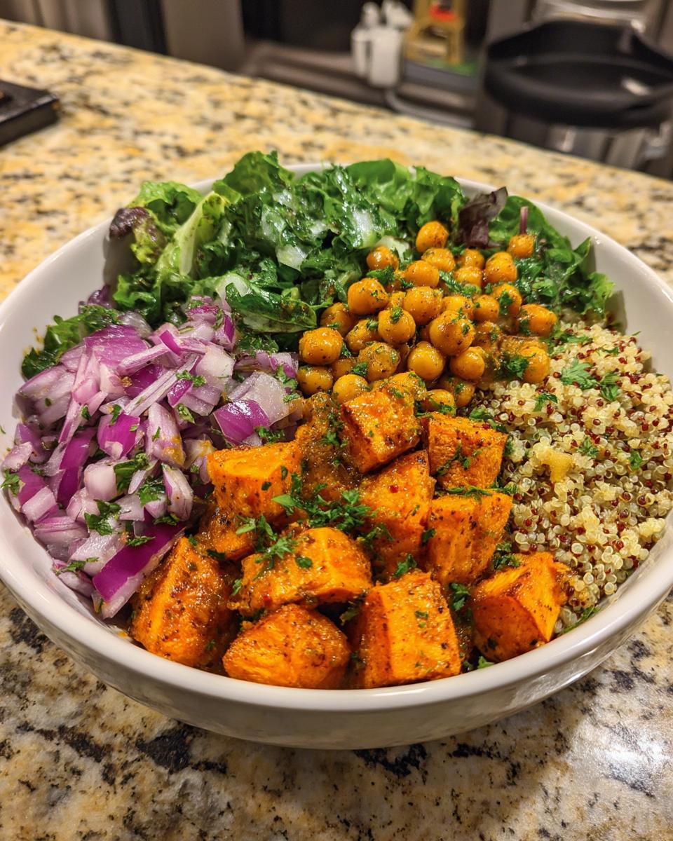 Chickpea & Sweet Potato Grain Bowl - detail 2