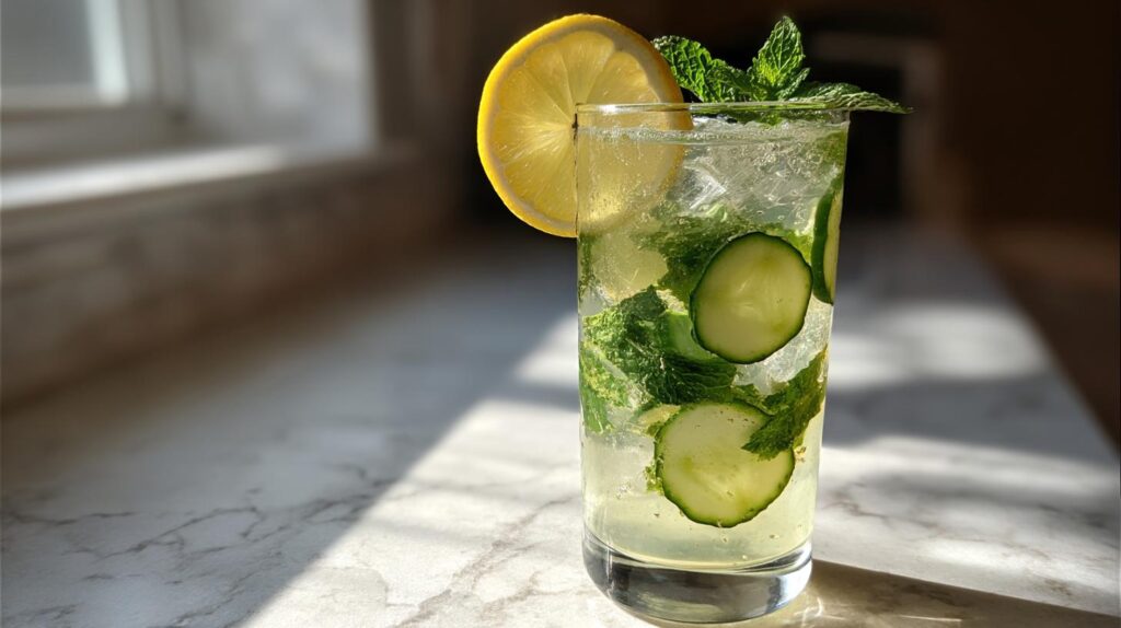 Cucumber Mint Detox Iced Tea