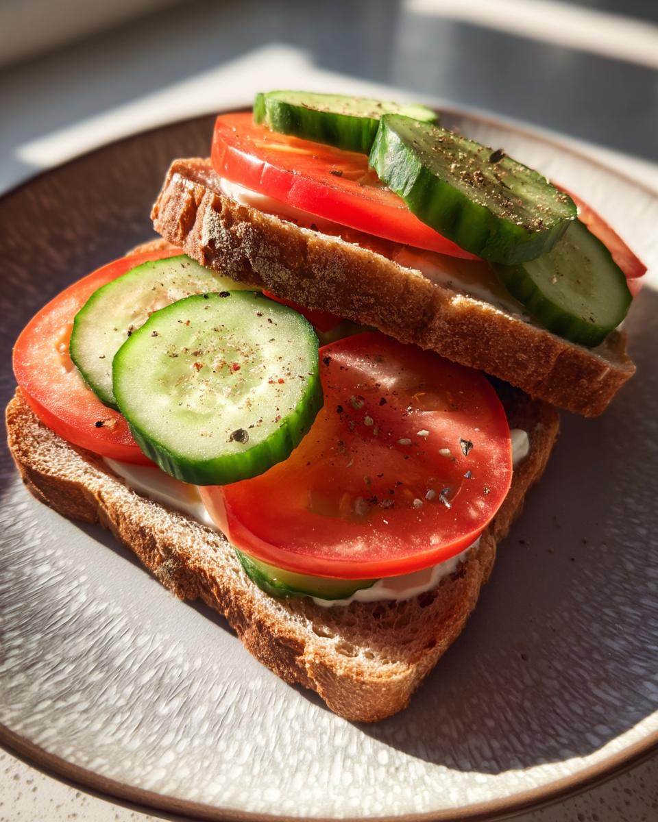 Cucumber & Tomato Sandwich - detail 1