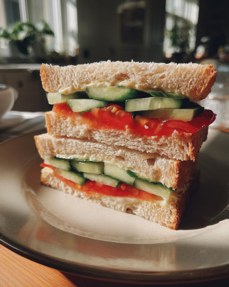 Cucumber & Tomato Sandwich - detail 1