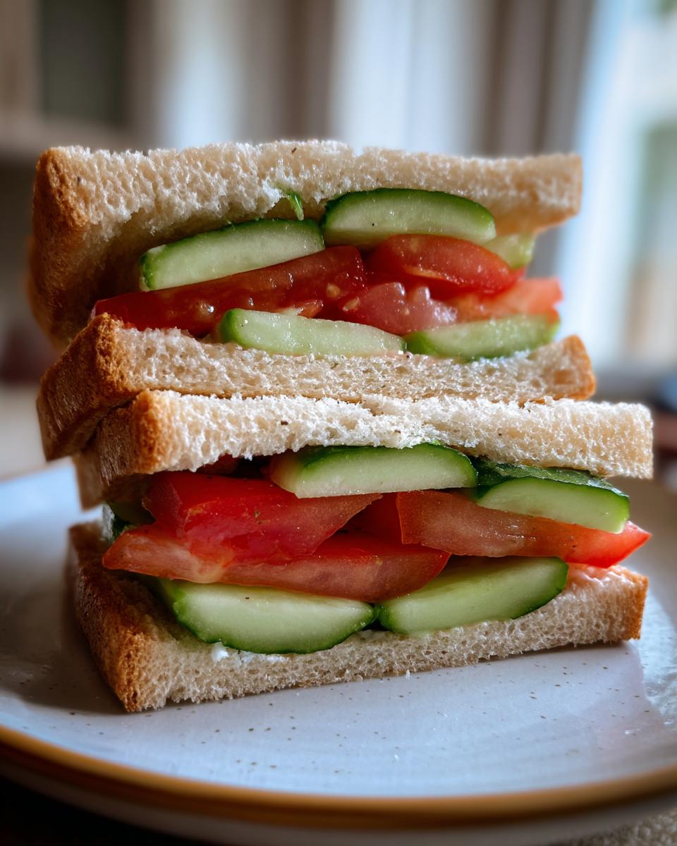 Cucumber & Tomato Sandwich - detail 2