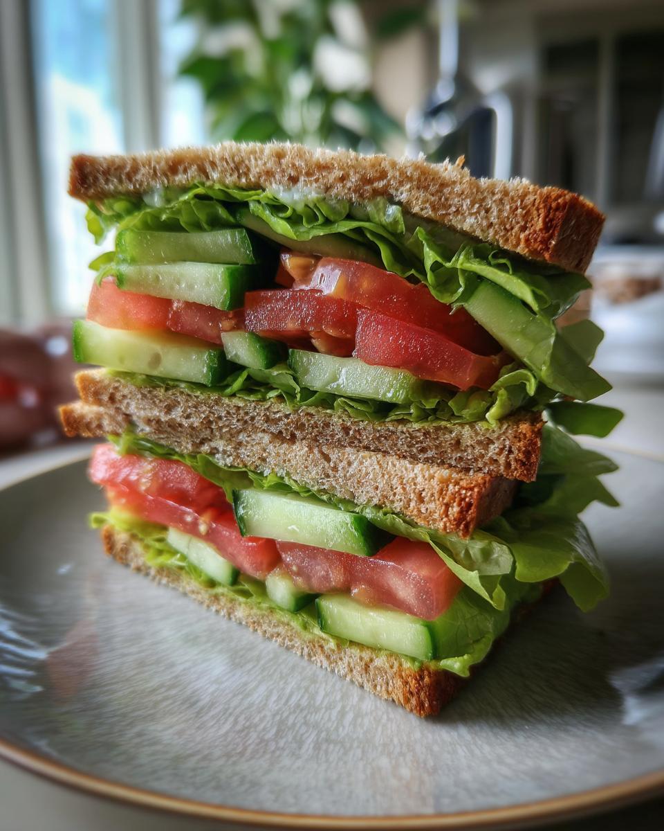 Cucumber & Tomato Sandwich - detail 3