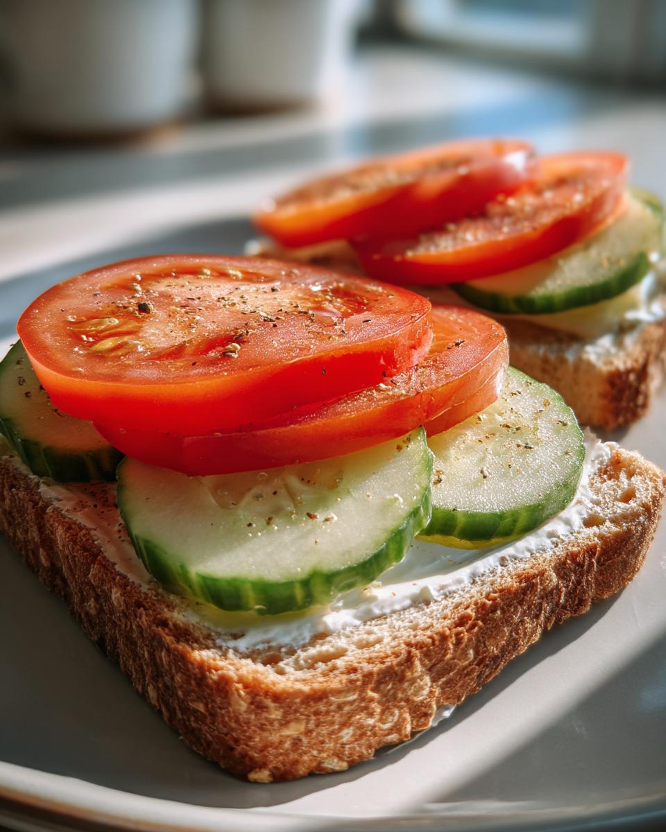 Cucumber & Tomato Sandwich - detail 4