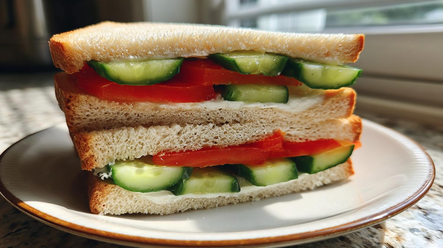 Cucumber & Tomato Sandwich