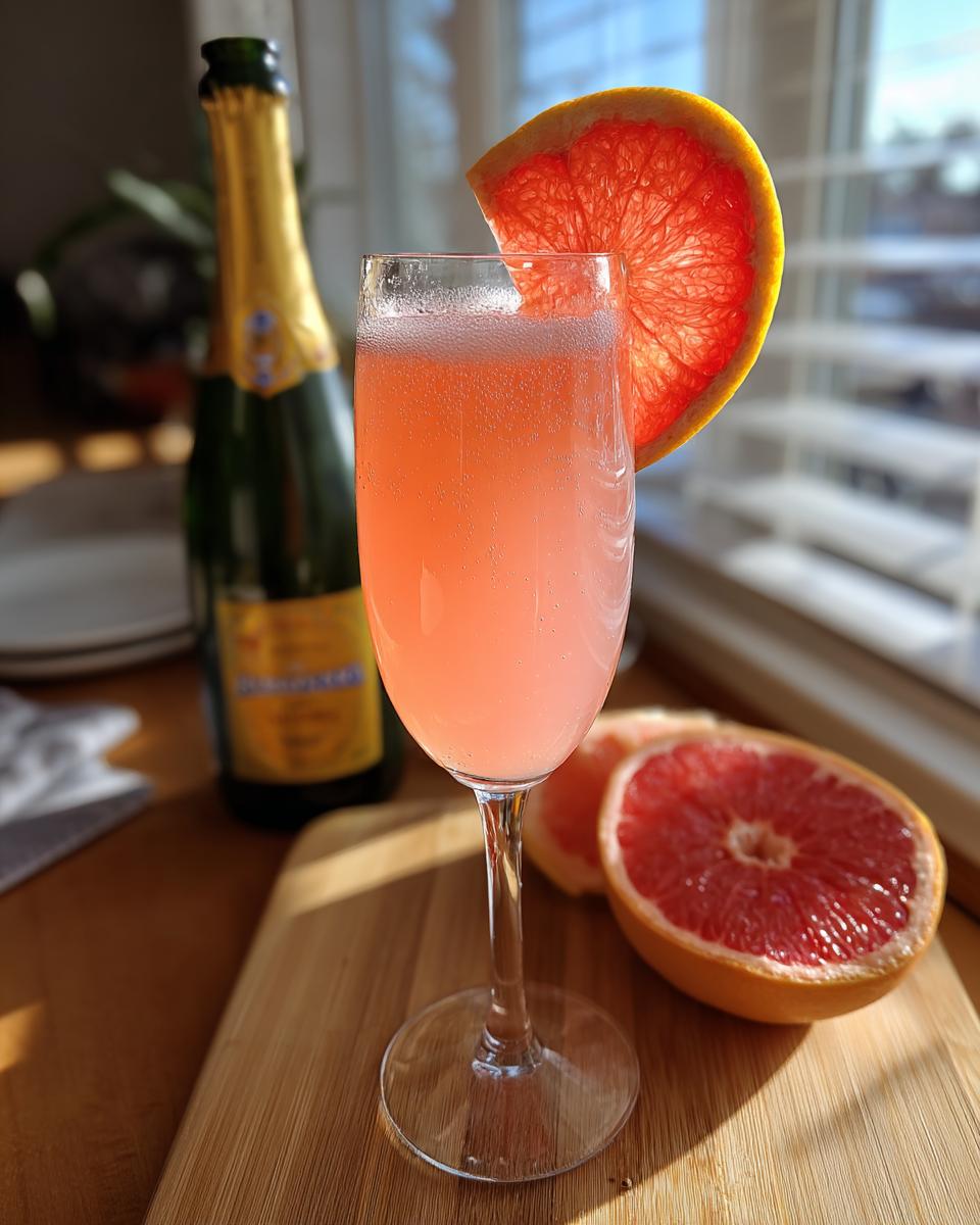 Grapefruit Prosecco Cocktail - detail 1