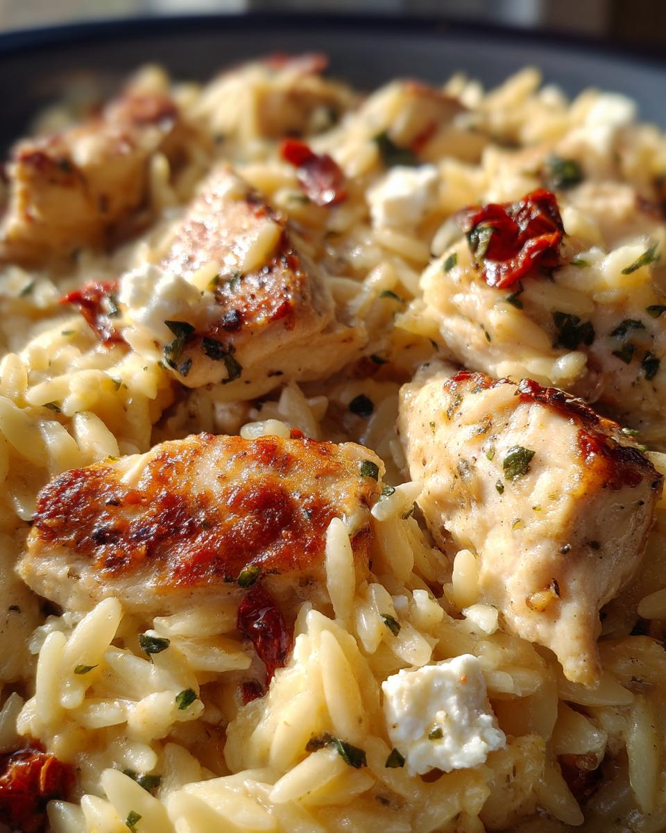 Greek Chicken Orzo Bake - detail 3