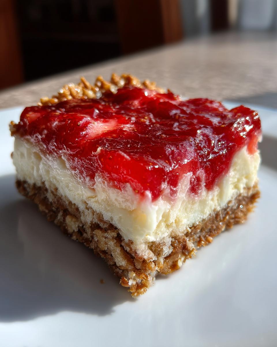Judy's Strawberry Pretzel Salad - detail 5