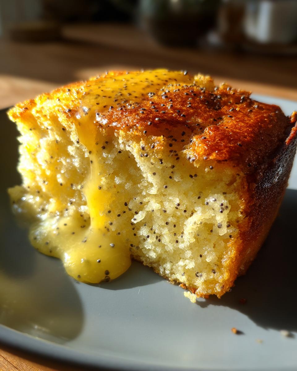 Lemon Poppyseed Dump Cake - detail 2