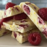 Lemon Raspberry Frozen Yogurt Bark