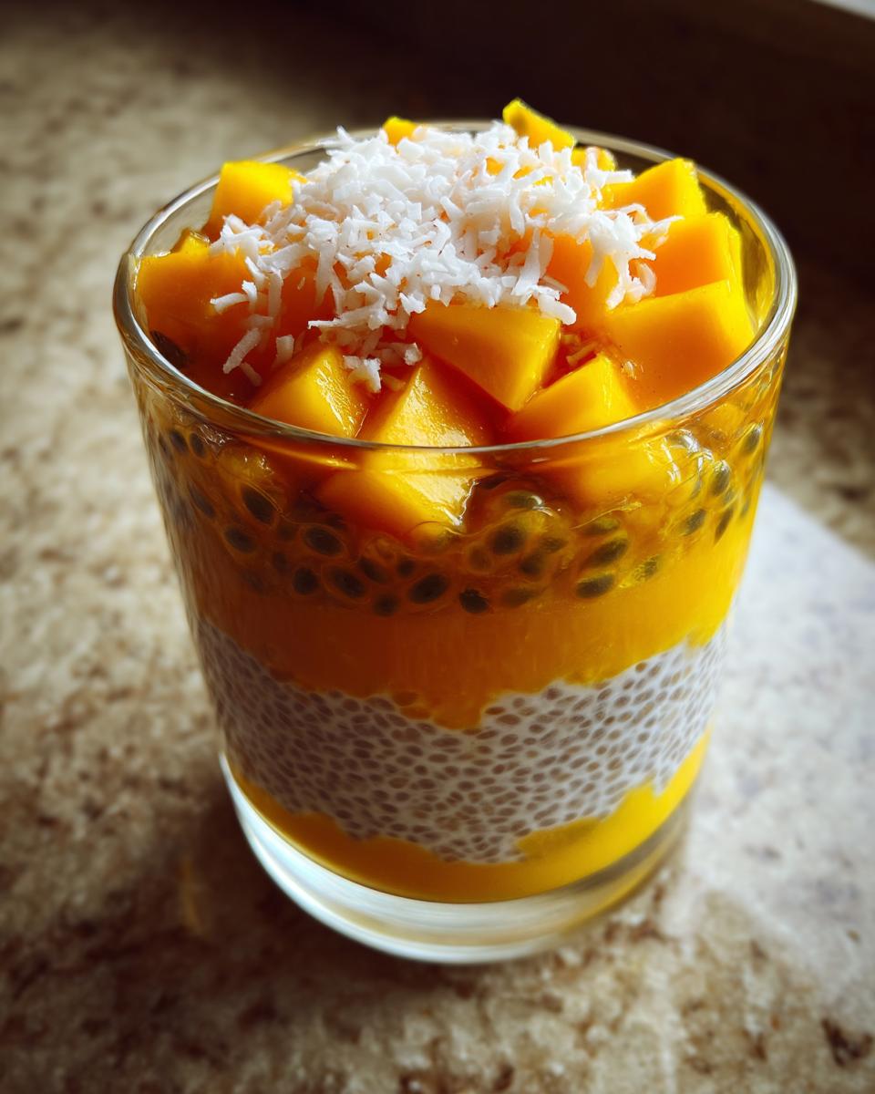 Mango, Passion Fruit & Coconut Chia Pudding - detail 1