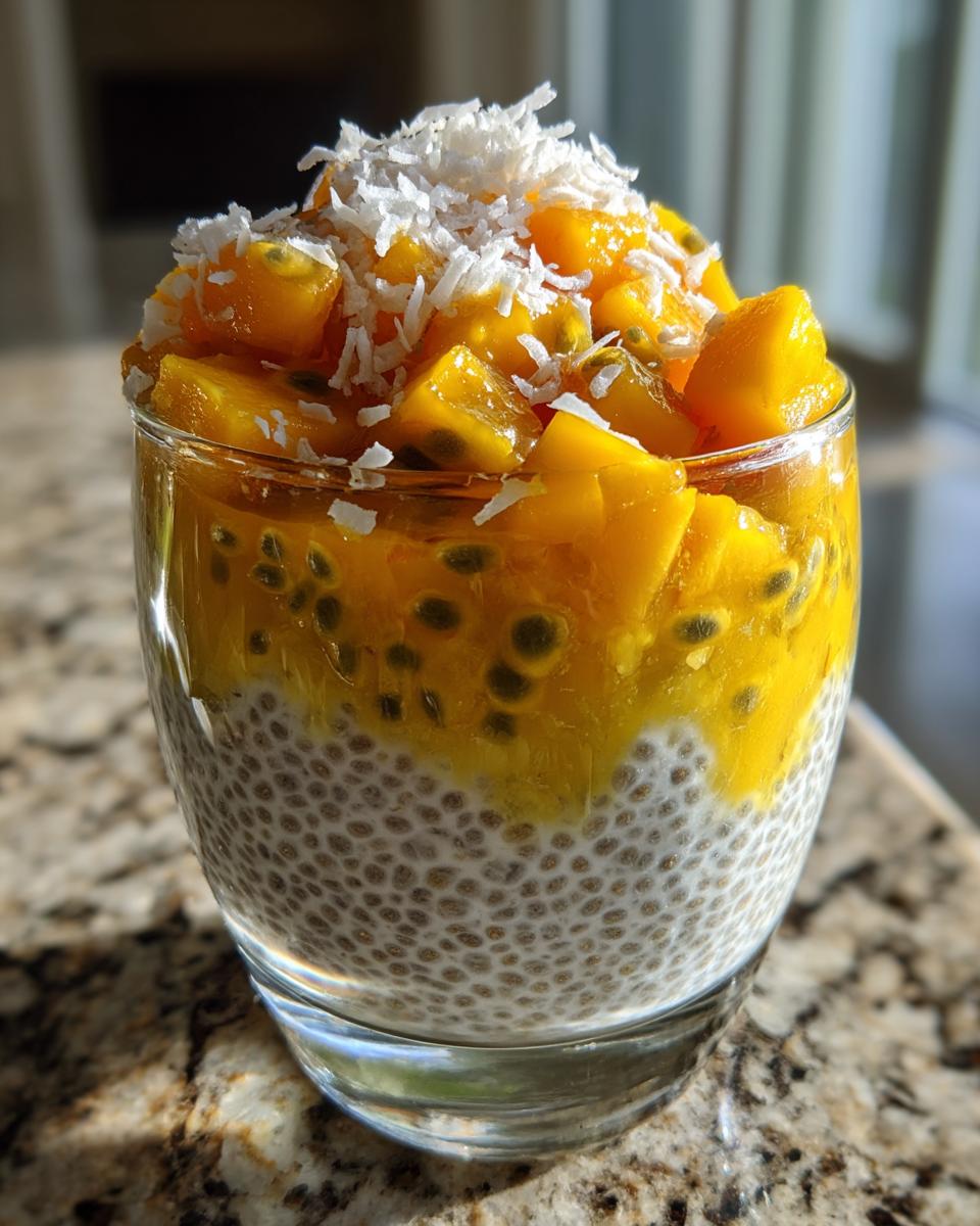 Mango, Passion Fruit & Coconut Chia Pudding - detail 2