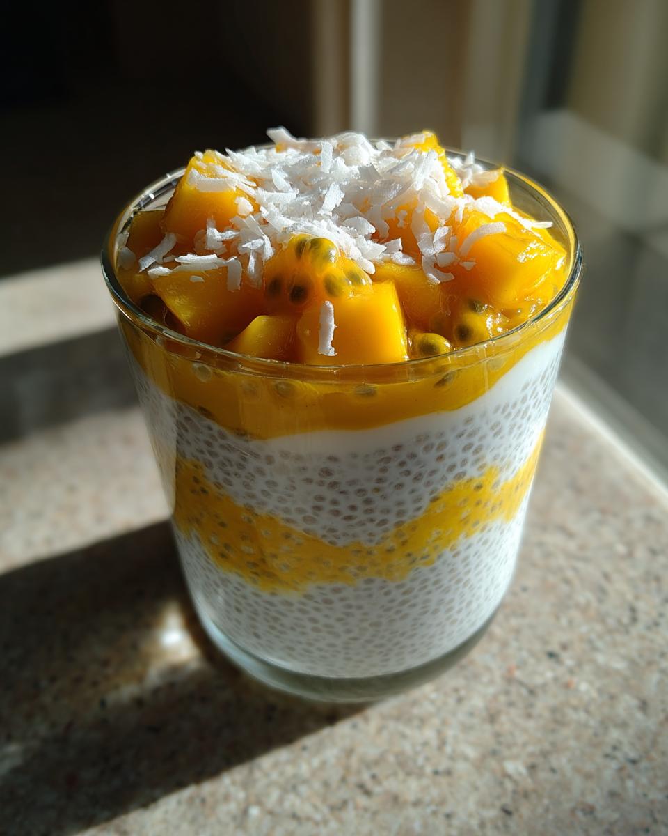 Mango, Passion Fruit & Coconut Chia Pudding - detail 3