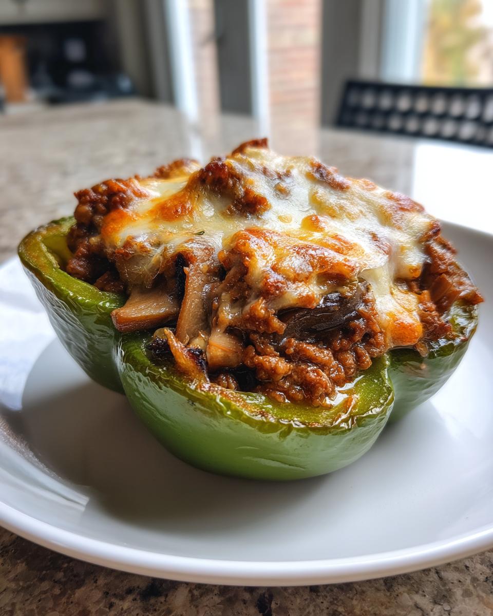 Philly Cheesesteak Stuffed Peppers - detail 1
