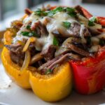 Philly Cheesesteak Stuffed Peppers