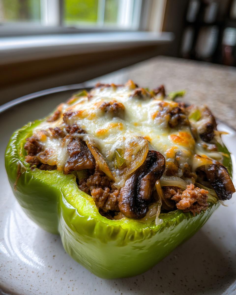 Philly Cheesesteak Stuffed Peppers - detail 2