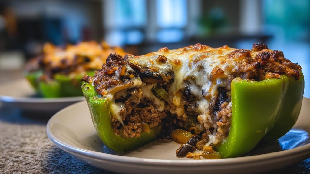 Philly Cheesesteak Stuffed Peppers