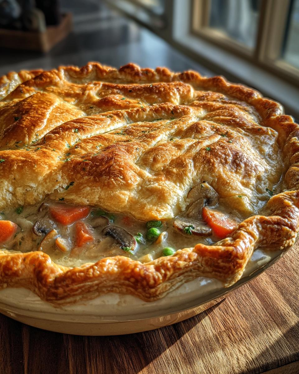Ruffled Mushroom Pot Pie - detail 1