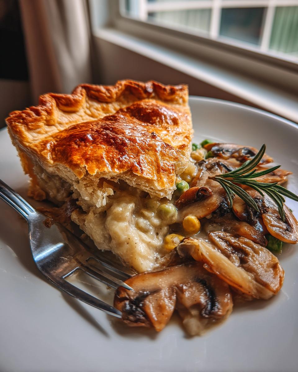 Ruffled Mushroom Pot Pie - detail 2