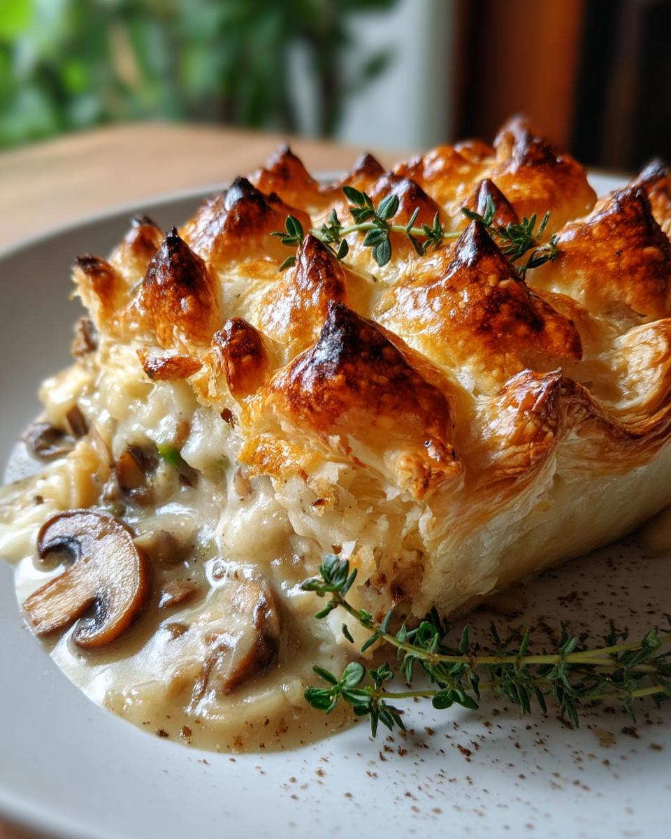Ruffled Mushroom Pot Pie - detail 3