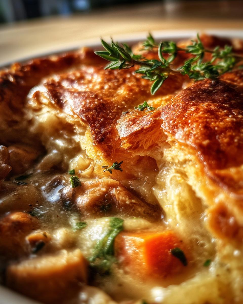 Ruffled Mushroom Pot Pie - detail 4