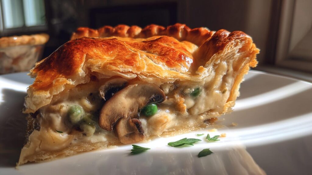 Ruffled Mushroom Pot Pie