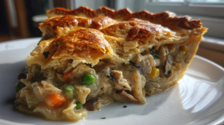 Ruffled Mushroom Pot Pie
