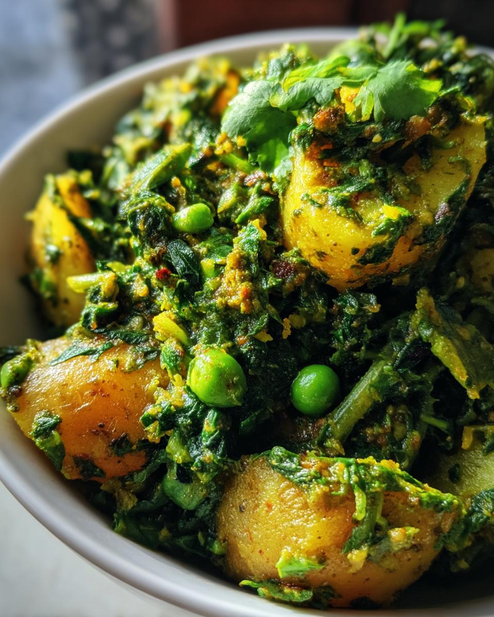 Saag Aloo Matar - detail 1