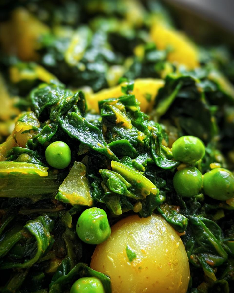 Saag Aloo Matar - detail 2