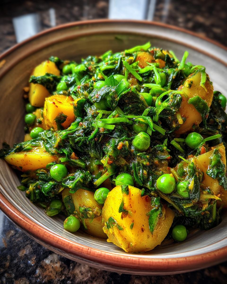Saag Aloo Matar - detail 3