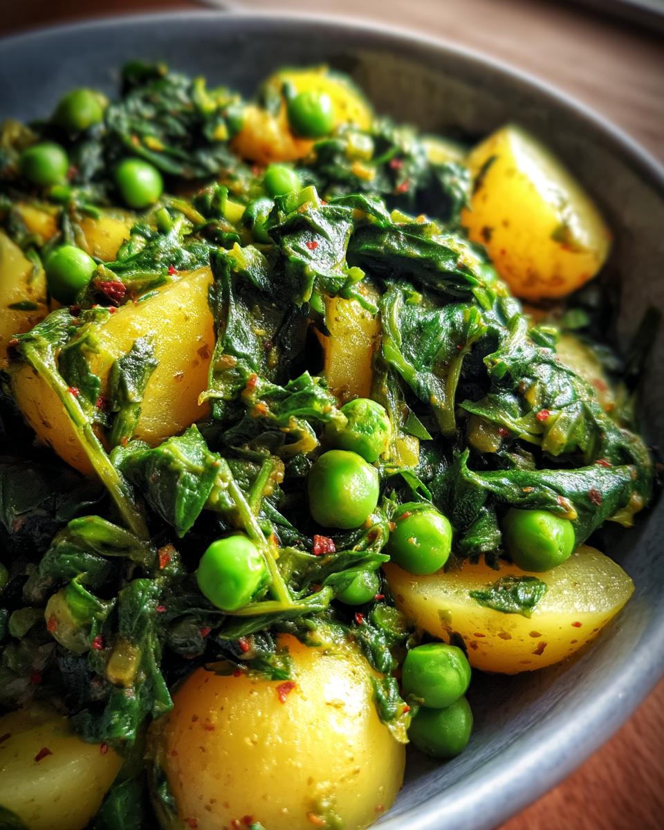 Saag Aloo Matar - detail 4