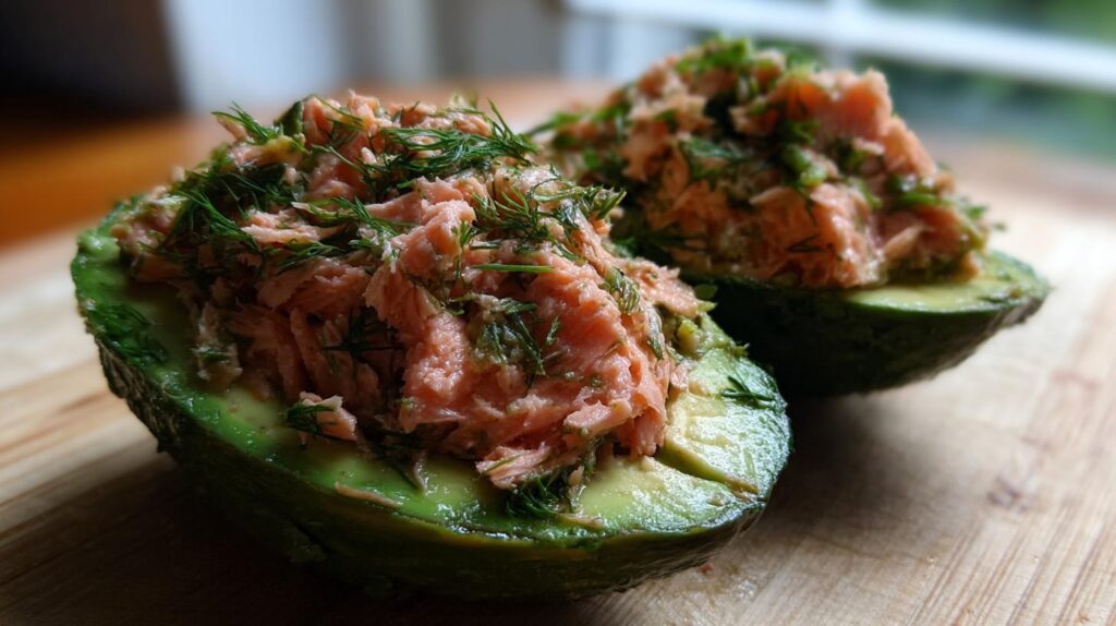 Salmon-Stuffed Avocados