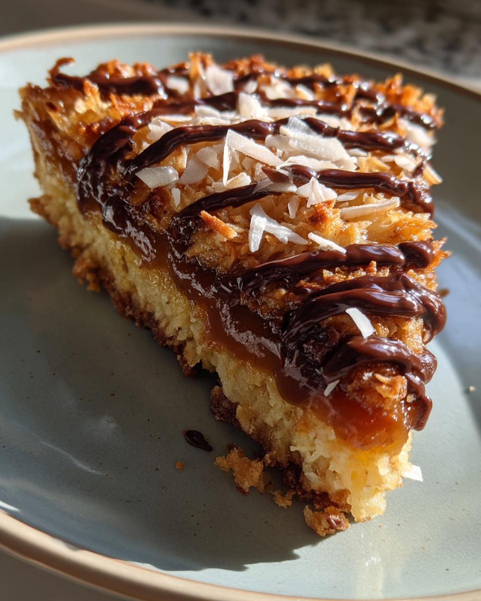 Samoas Cookie Pie - detail 1