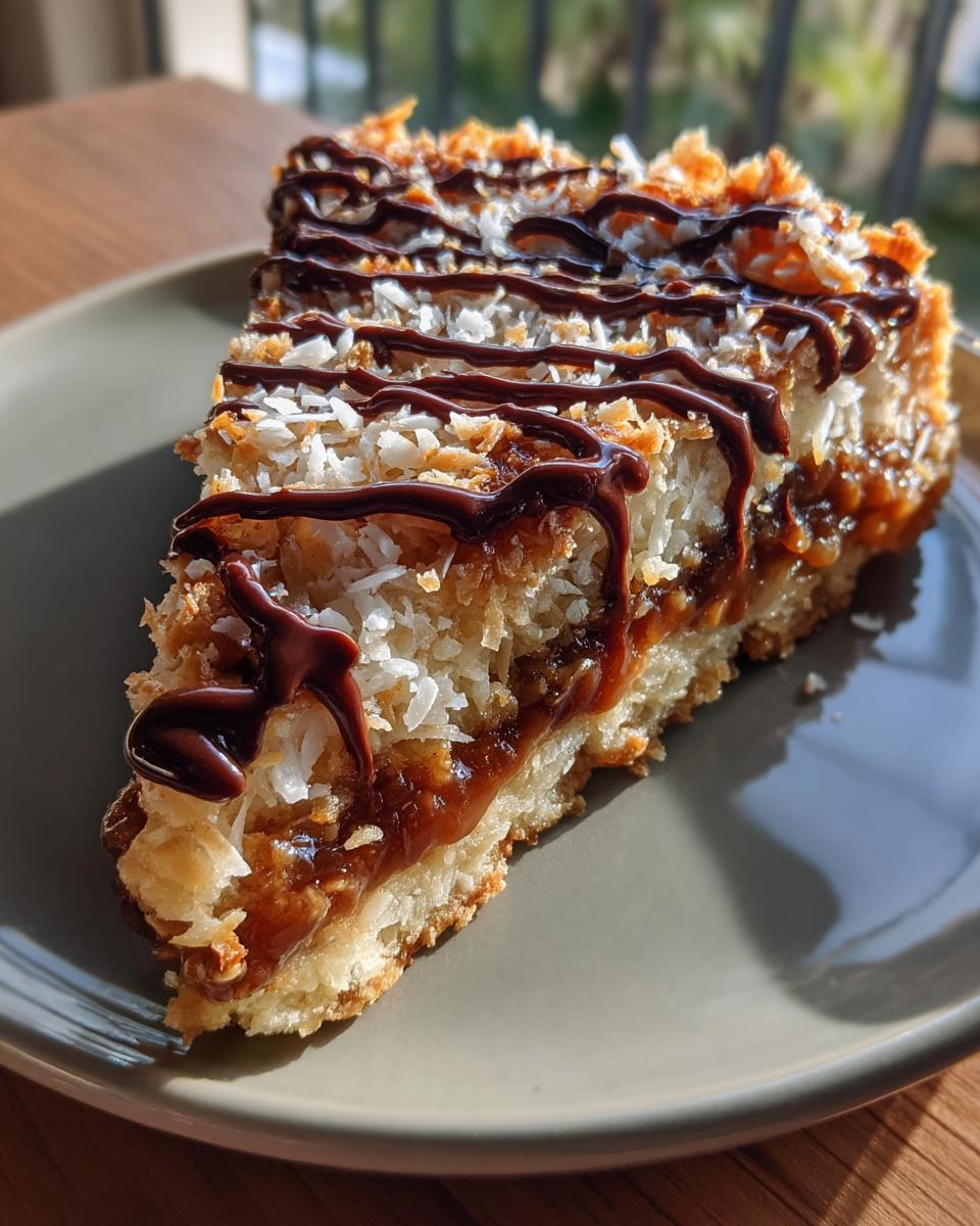 Samoas Cookie Pie - detail 3