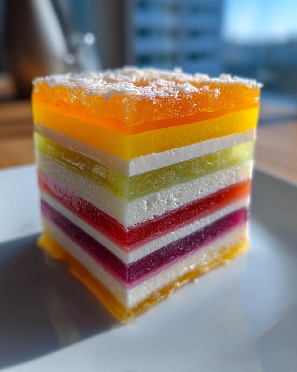 Seven Layer Gelatin Salad - detail 2