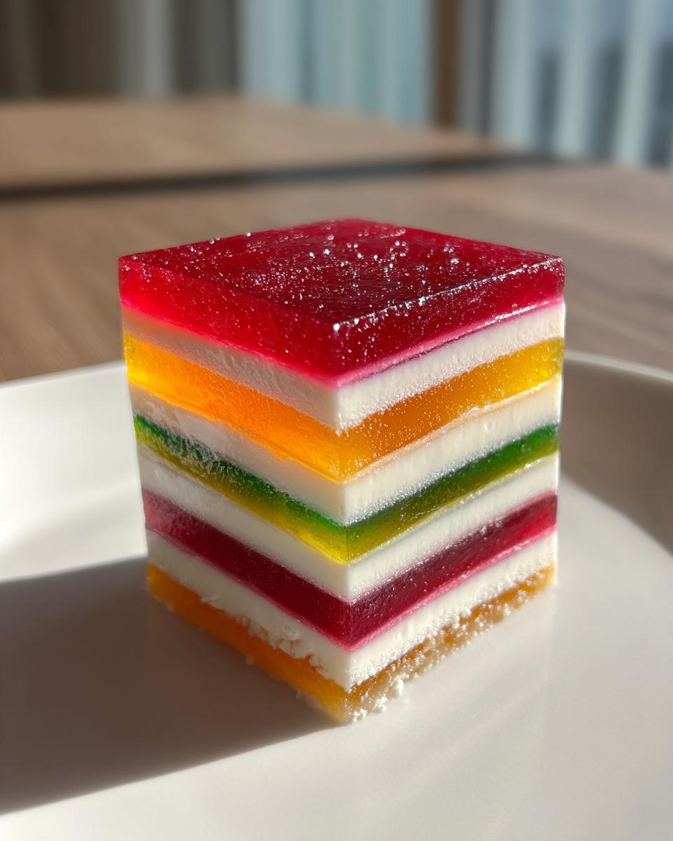 Seven Layer Gelatin Salad - detail 4