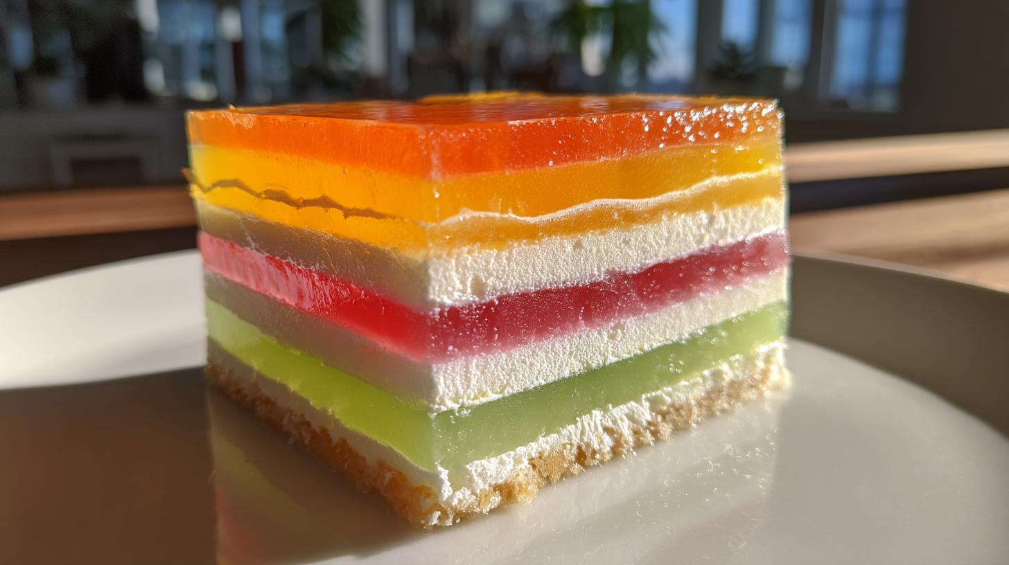 Seven Layer Gelatin Salad